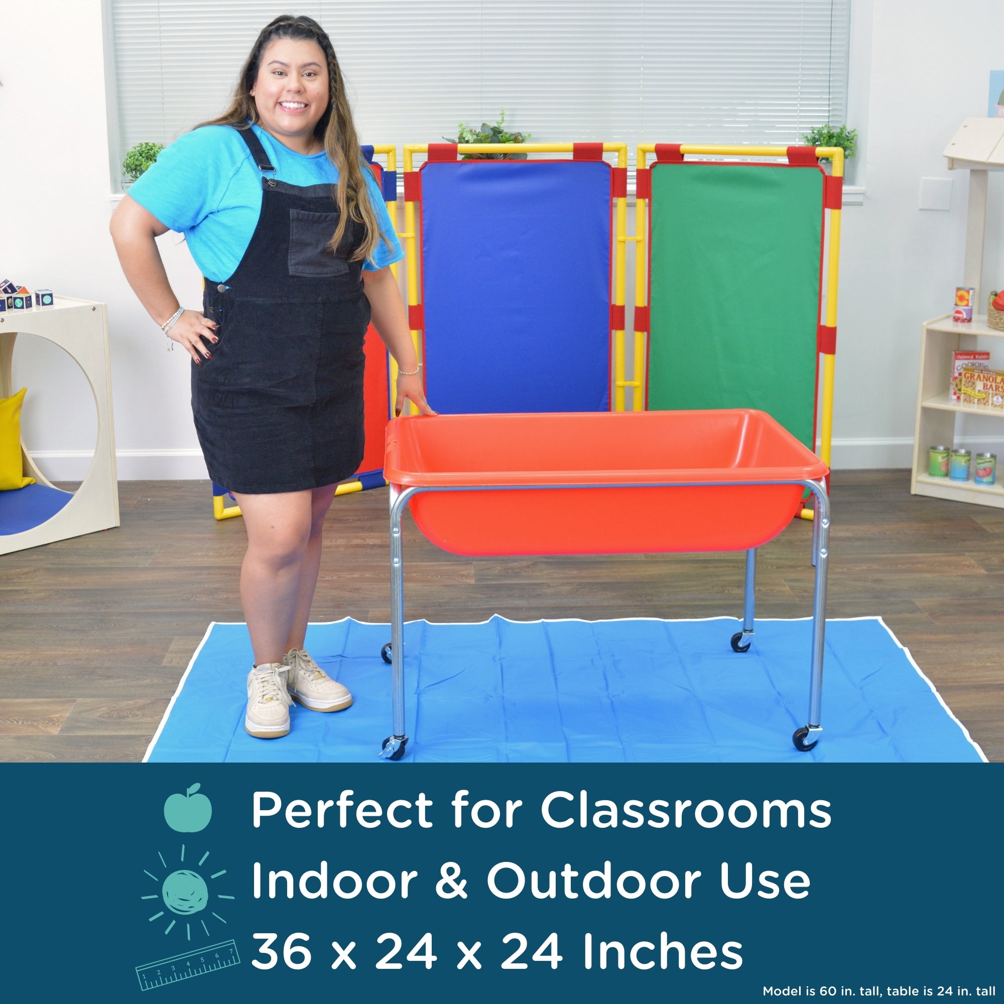 Medium Mobile Sensory Table - 24" Table and Lid