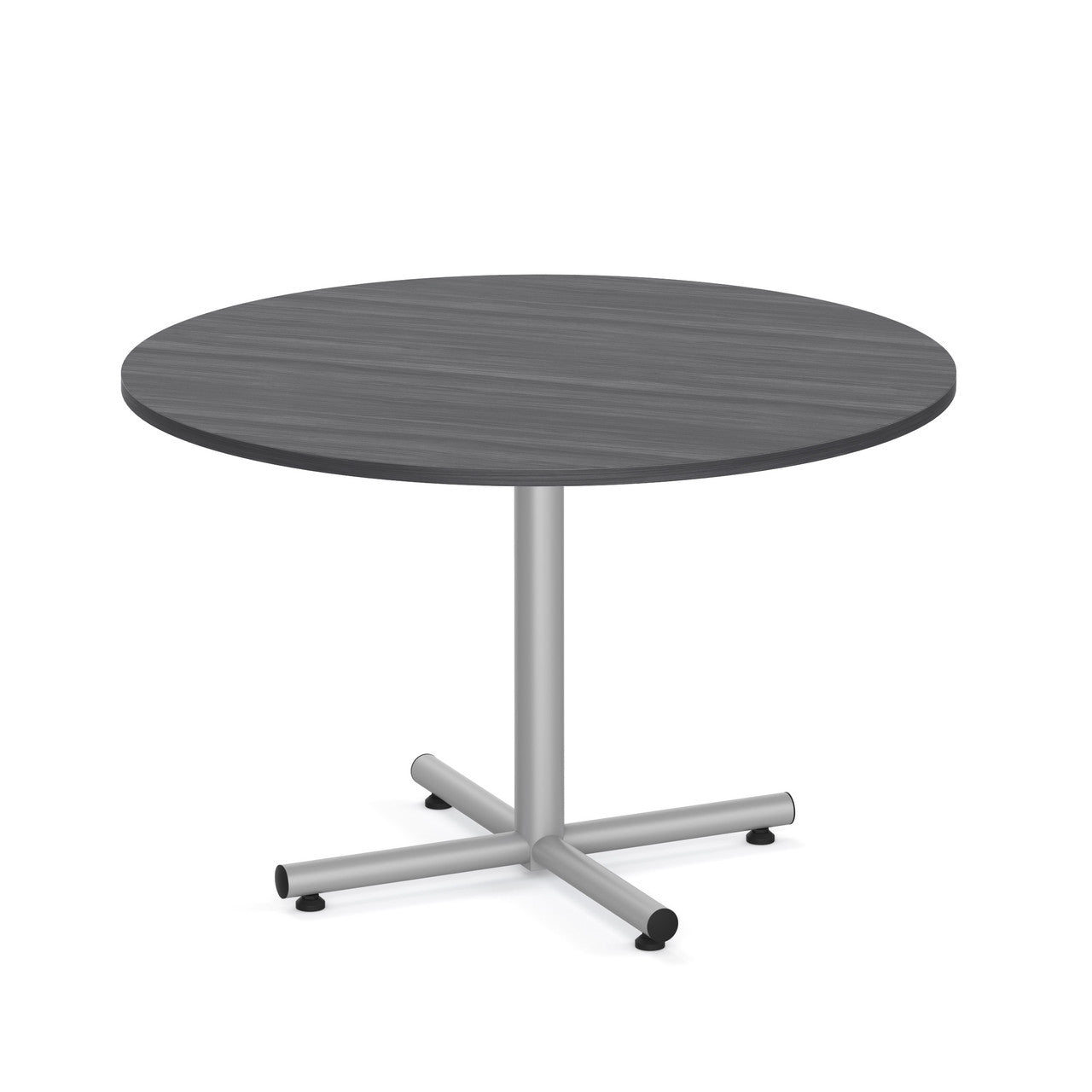 OfficeSource OS Conference/Multi-Purpose Tables 48" Round Top - Coastal Gray