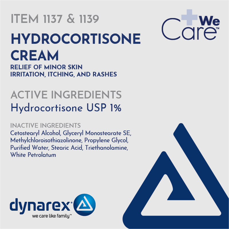 Hydrocortisone Cream USP 1%, 1 oz. Tube (28.4 g) - 72 Boxes per Case