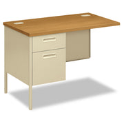 HON Metro Classic HP3236L Return, 2 Drawers, Left Pedestal, Square Edge, Harvest/Putty Finish, 29.5" H x 42" W x 24" D, 1 Each