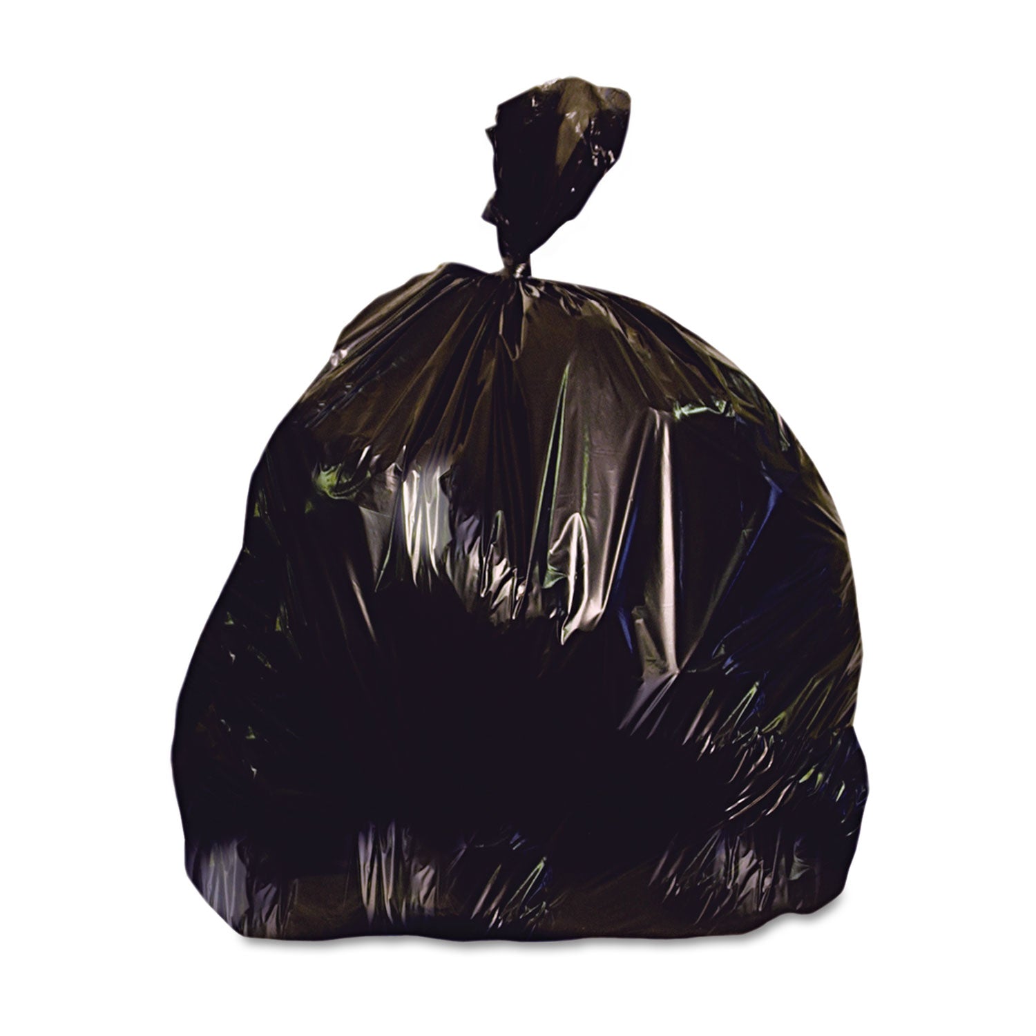 Heritage Low-density Dark Can Liner - 60 gal Capacity - 58" Length x 38" Width x 2 mil (51 Micron) Thickness - Low Density - Black - Resin - Can - 100 / Carton