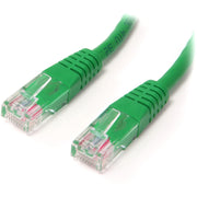 StarTech.com Cat. 5E UTP Patch Cable, 3 ft, RJ-45 Male/Male, 24 AWG, Gold Plated Contacts, Green, 1 Each