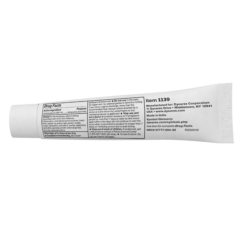 Hydrocortisone Cream USP 1%, 1 oz. Tube (28.4 g) - 72 Boxes per Case