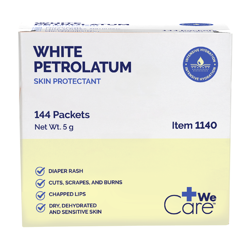 White Petrolatum, 5 g Foil Packet, 6/144/cs - 144 pcs per Box/6 Boxes per Case