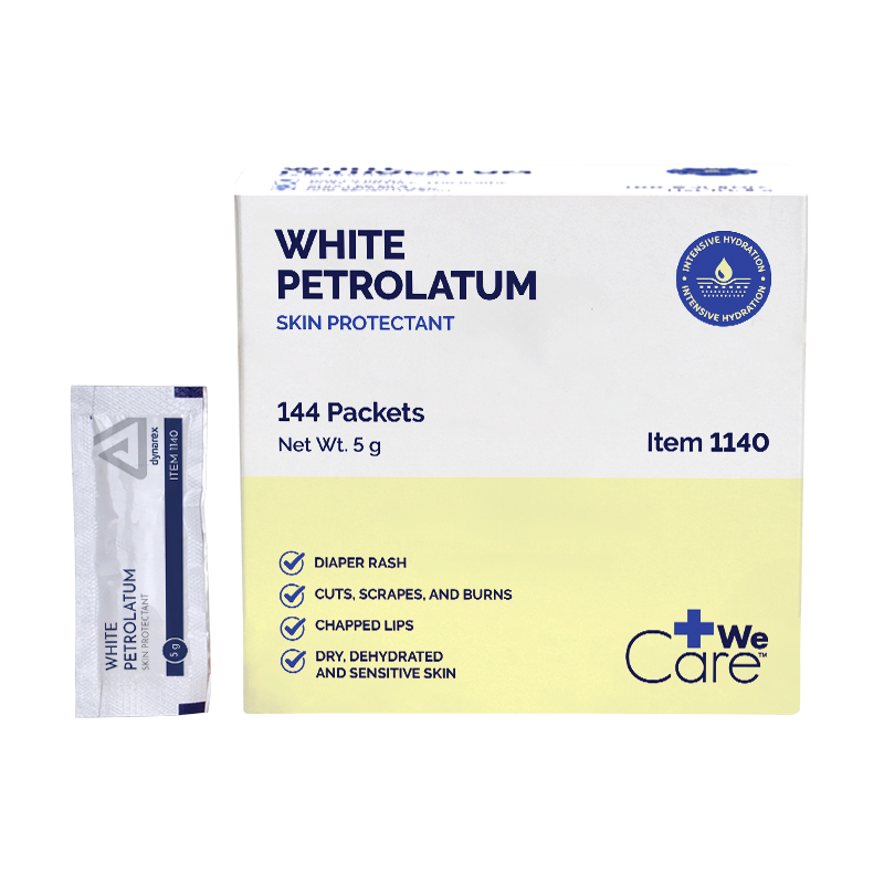 White Petrolatum, 5 g Foil Packet, 6/144/cs - 144 pcs per Box/6 Boxes per Case