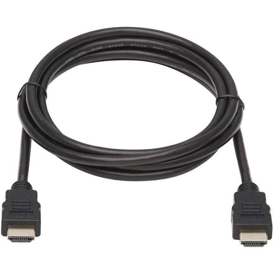 Tripp Lite High Speed HDMI Cable, 6 ft, Male to Male, Gold-Plated Connectors, Double Shielded, Black, 18 Gbit/s, 1 Each