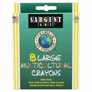 8Ct Color of My Friends Large Multicultural Crayon