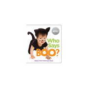 Who Says Boo? Baby's First Halloween Book: Halloween-Themed Board Book Full of Animal Sounds and Baby Mirror, Perfect Gift for Babys First Halloween