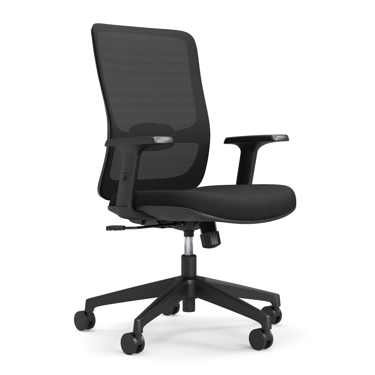 OfficeSource Orion  Mesh Back Task Chair with Black Frame - Black