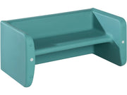 3-in-1 Pilouface Bench Seat/Table - Teal, 29.1"W x 13.8"H x 15.7"D