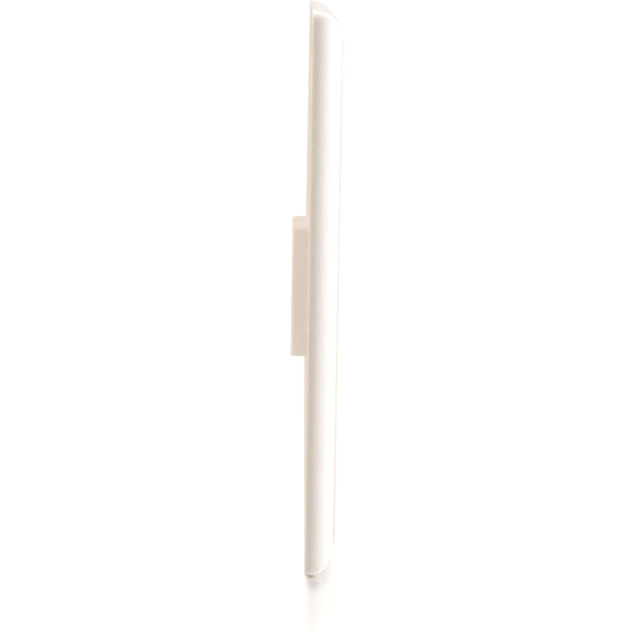 C2G 1 Socket Keystone Network/Multimedia Faceplate - 1 x Total Number of Socket(s) - 1-gang - Flush Mount - White - 1 Each