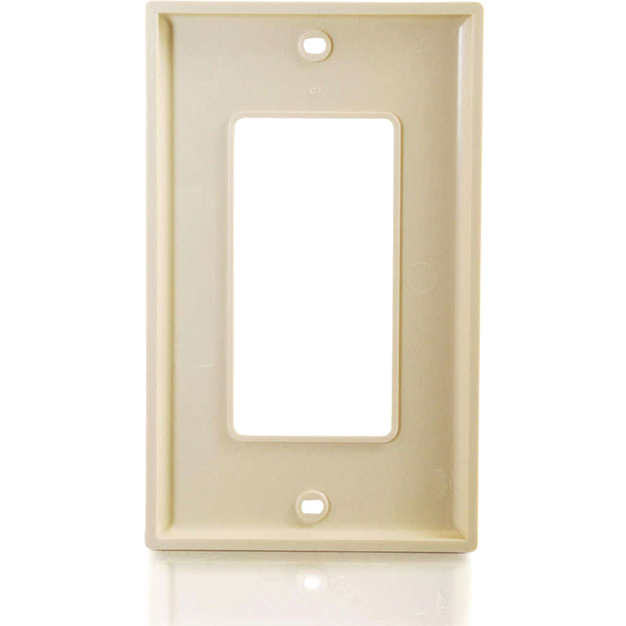 C2G Decora-Style Faceplate - 1-gang - Ivory - 1 Each