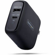 StarTech 37W USB-C &amp; USB-A Wall Charger, Portable Charger with USB Power Delivery Fast Charging, 25W USB-C PD / 12W USB-A Output