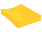 Changing Mat Curved - Yellow, 27.6"L x 19.7"W x 2-4"TH