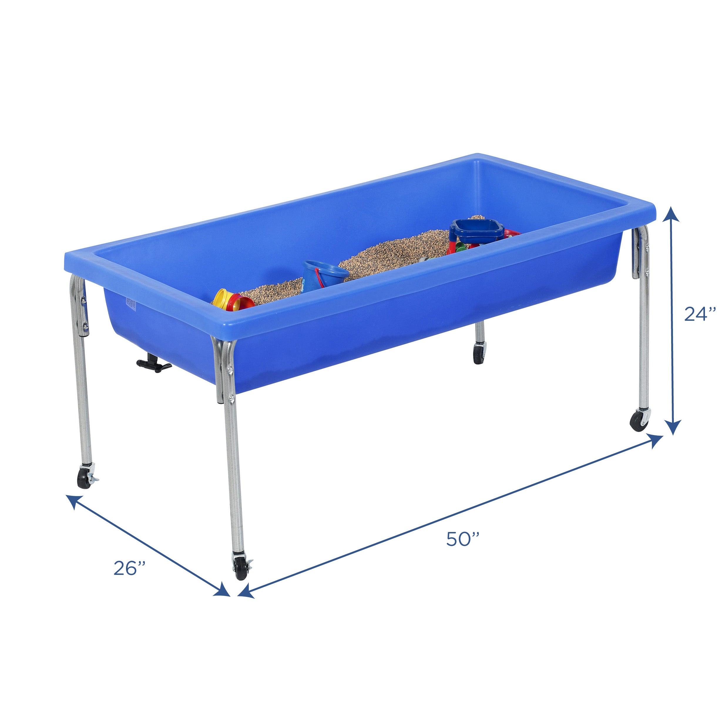 Large Mobile Sensory Table - 24" Table and Lid