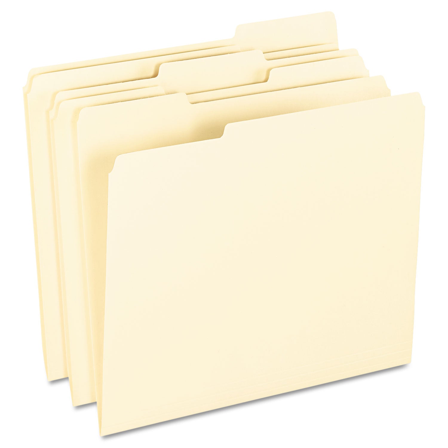 Pendaflex 1/3 Tab Cut Letter Recycled Top Tab File Folder - 8 1/2" x 11" - Top Tab Location - Assorted Tab Position - 11 pt. - Manila - Acid-free - 10% Recycled - 100 / Box