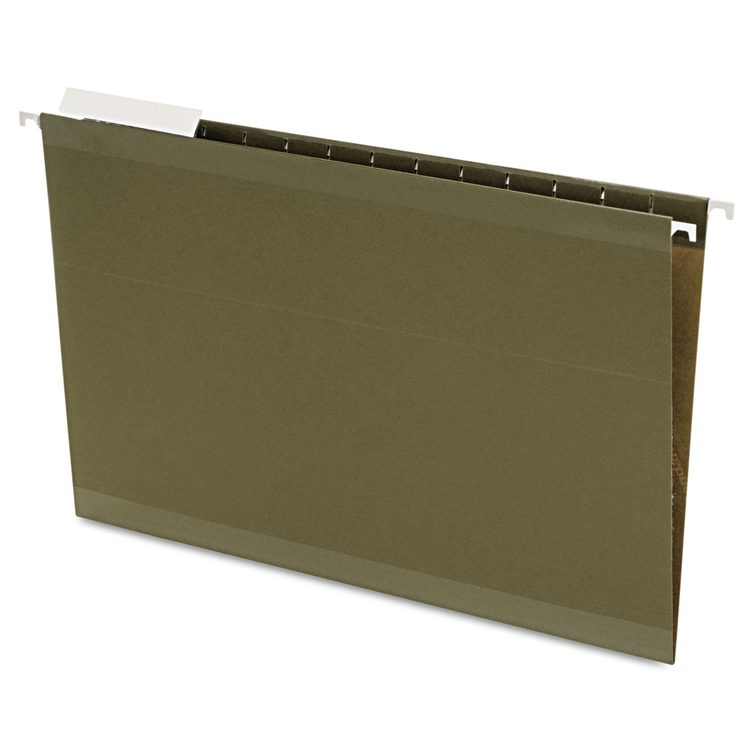 Pendaflex Legal Recycled Hanging Folder - 8 1/2" x 14" - Standard Green - Reinforced - 10% Recycled - 25 / Box