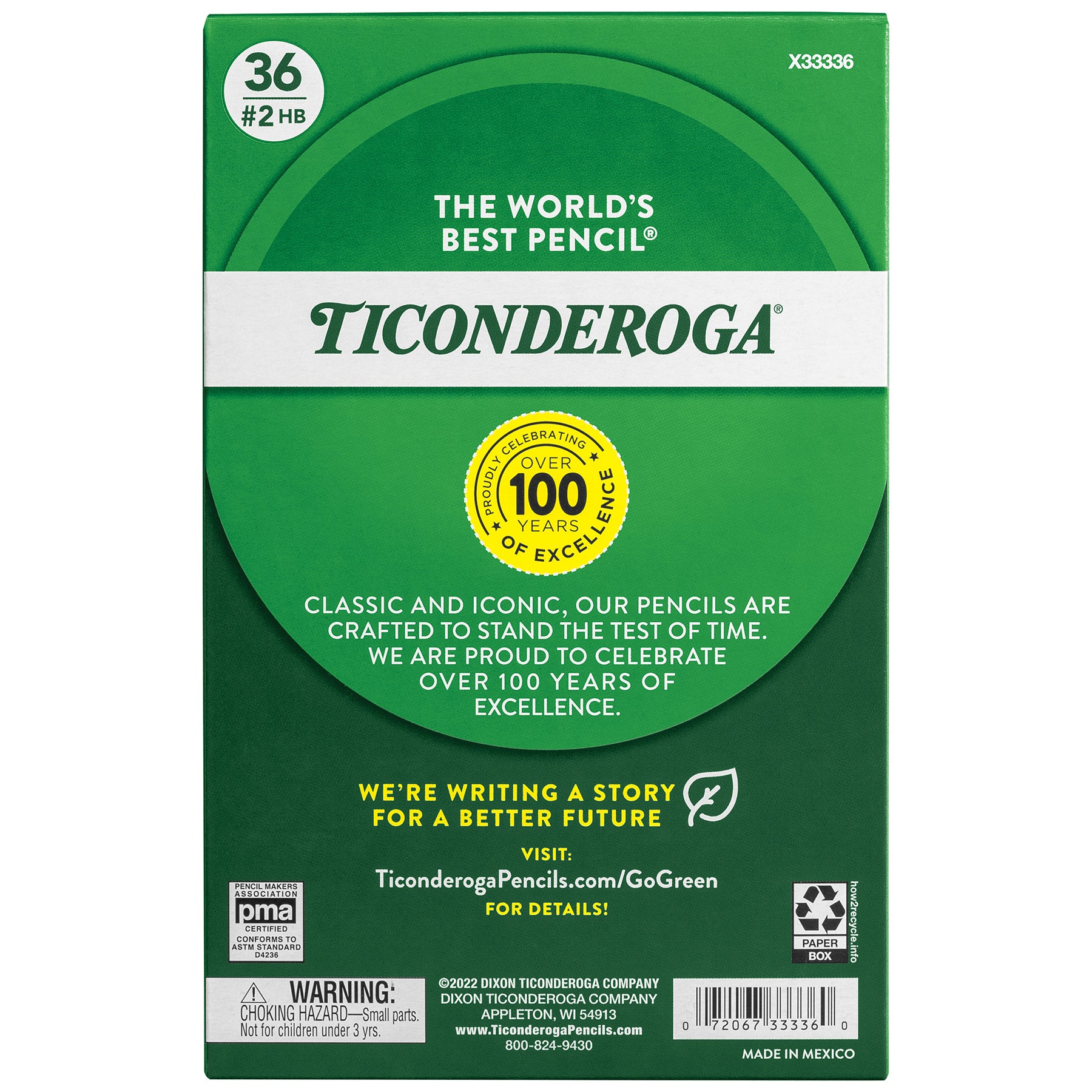 My First Ticonderoga® Pencil with Eraser, 36 Count