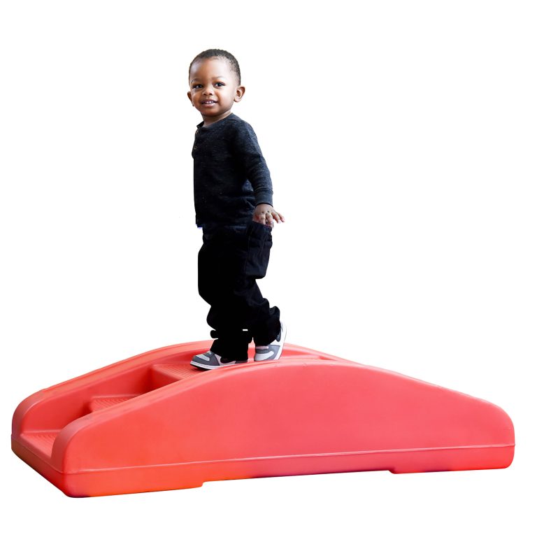 Red Rocker/Toddler Bridge with Bridge Rails