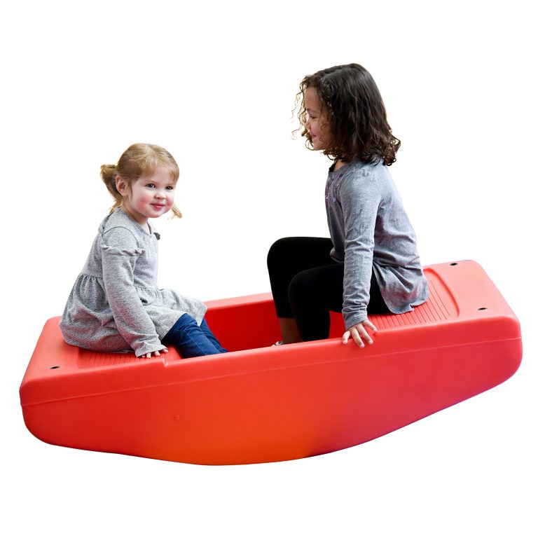 Red Rocker/Toddler Bridge with Bridge Rails