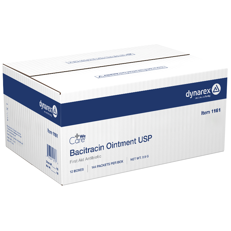 Bacitracin Ointment USP, 0.9 g Foil Packet - 144  pcs per Box/12 Boxes per Case