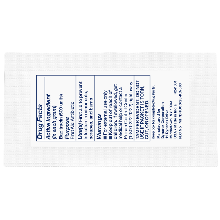 Bacitracin Ointment USP, 0.9 g Foil Packet - 144  pcs per Box/12 Boxes per Case
