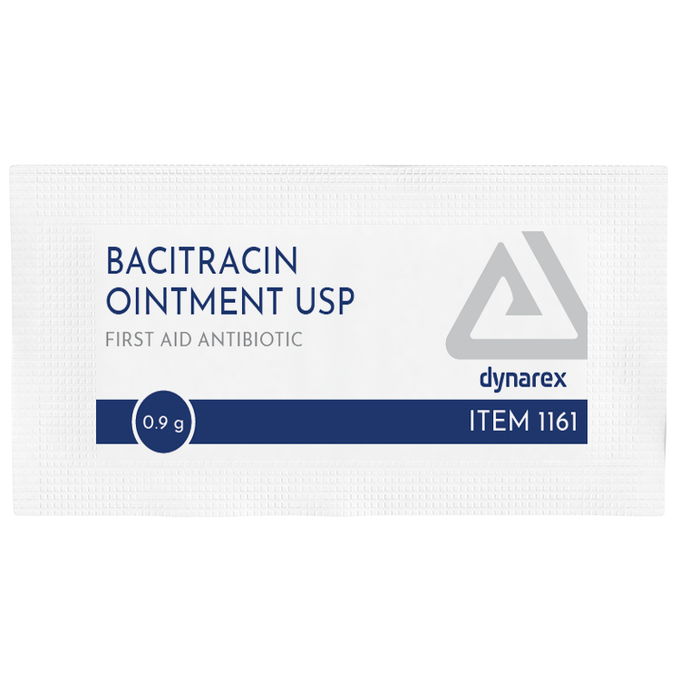 Bacitracin Ointment USP, 0.9 g Foil Packet - 144  pcs per Box/12 Boxes per Case