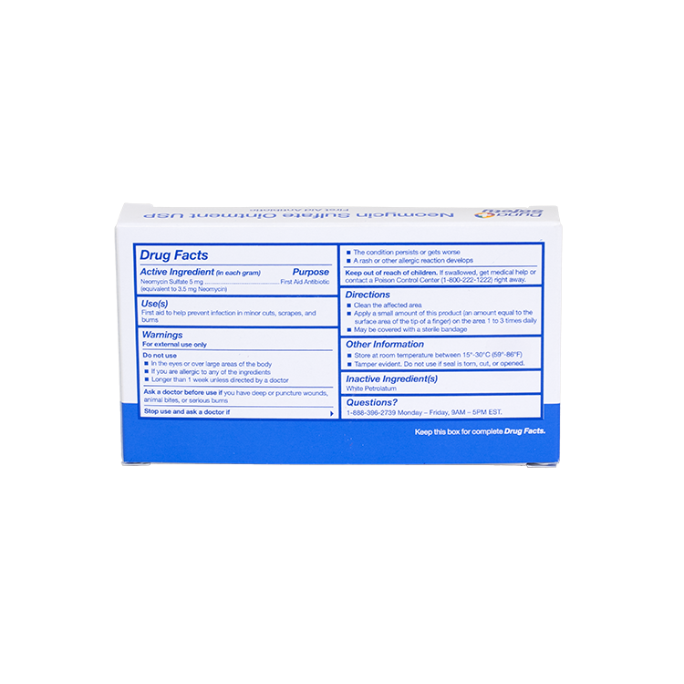 Neomycin Sulfate Ointment USP 0.9g  - 10 pcs per Box/100 Boxes per Case