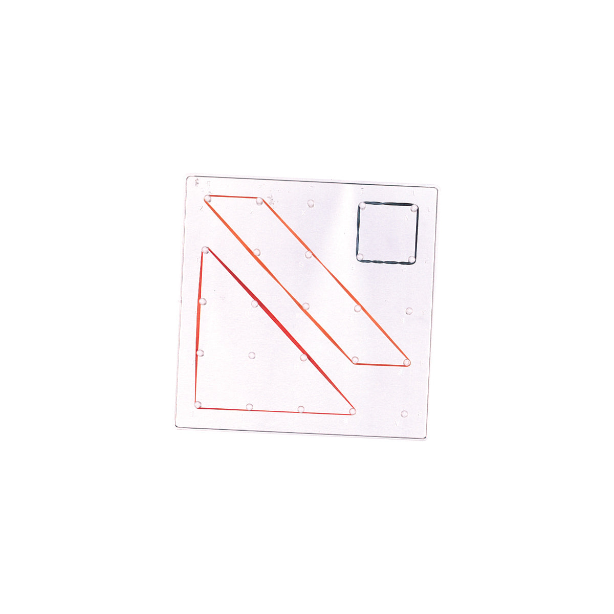 Clear-view Geoboard,  5x5 pin array, 5"