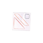 Clear-view Geoboard,  5x5 pin array, 5"