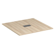 OfficeSource Conference/Multi-Purpose Tables 4' Square Table Top - Requires Base - American Elm