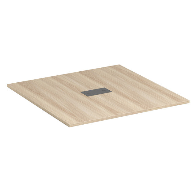 OfficeSource Conference/Multi-Purpose Tables 4' Square Table Top - Requires Base - American Elm