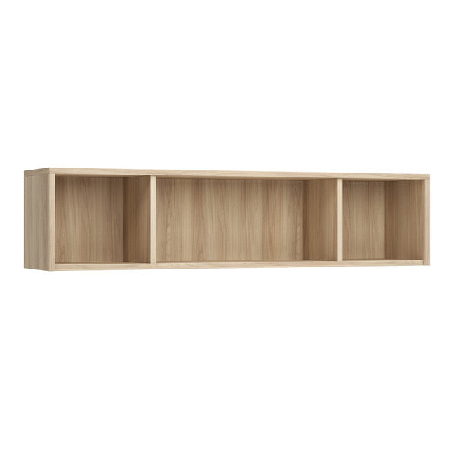 OfficeSource Laminate Open Hutch for U-Leg Desk - 71"W x 15"D - American Elm