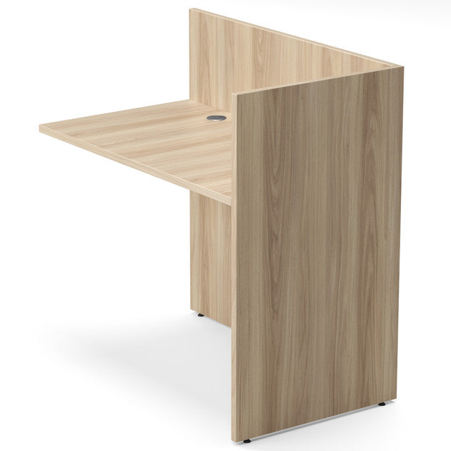 OfficeSource Laminate Reception Return Shell - American Elm