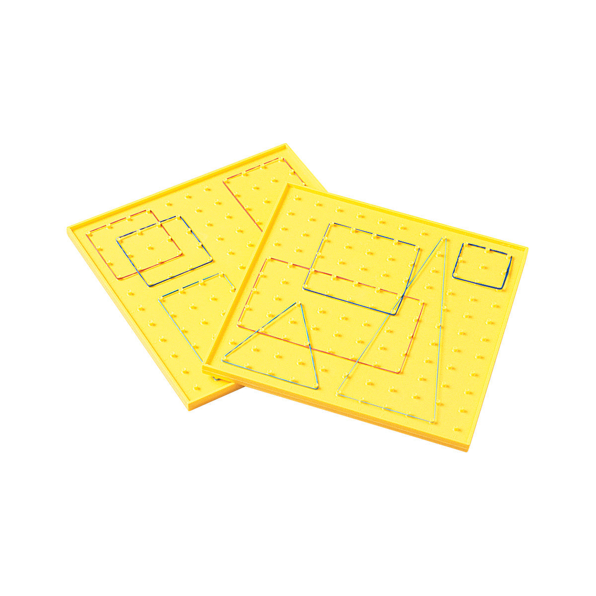 Geoboard, Single-Sided, 11x11 pin array, Yellow,  9"