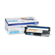 Brother TN315C Original Laser Toner Cartridge - Cyan - 1 Each
