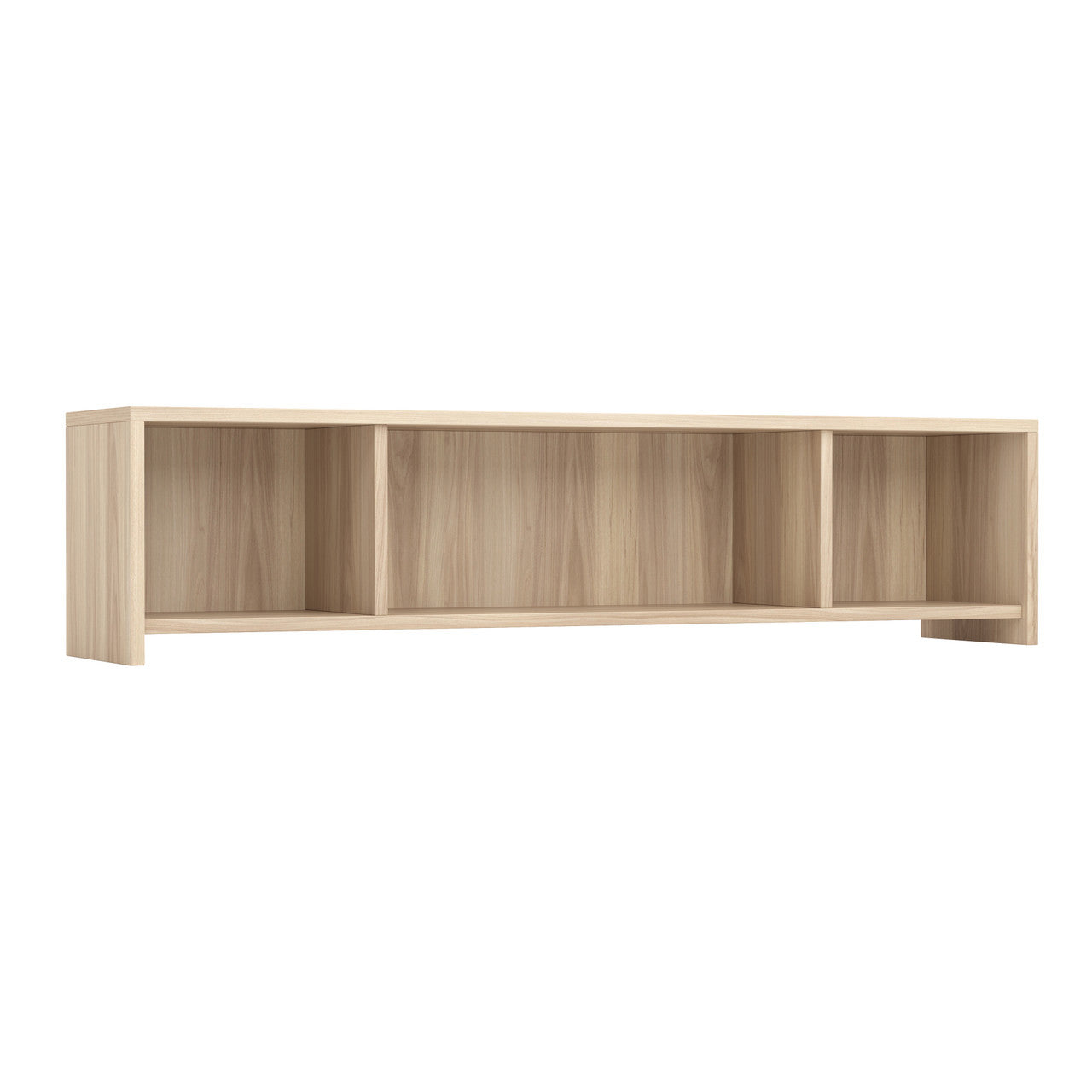 OfficeSource Laminate Open Wall Mounted Hutch - 71"W - American Elm