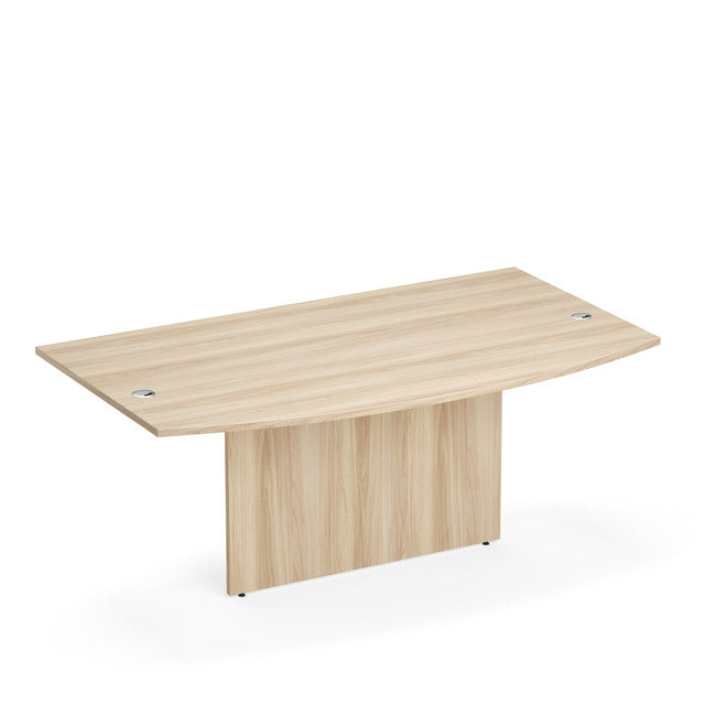 OfficeSource Laminate Bow Top with Modesty Panel - 36" X 71" - American Elm