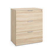 OfficeSource Laminate Lateral Files 3 Drawer Lateral File Cabinet - American Elm