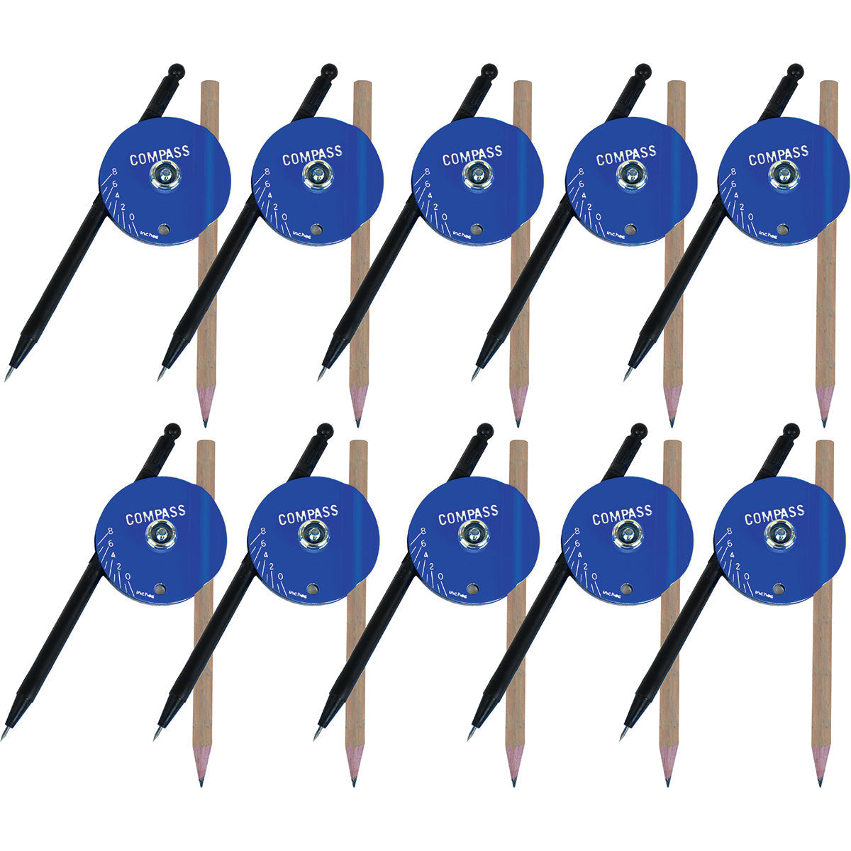 Metal Compass - Set of 10