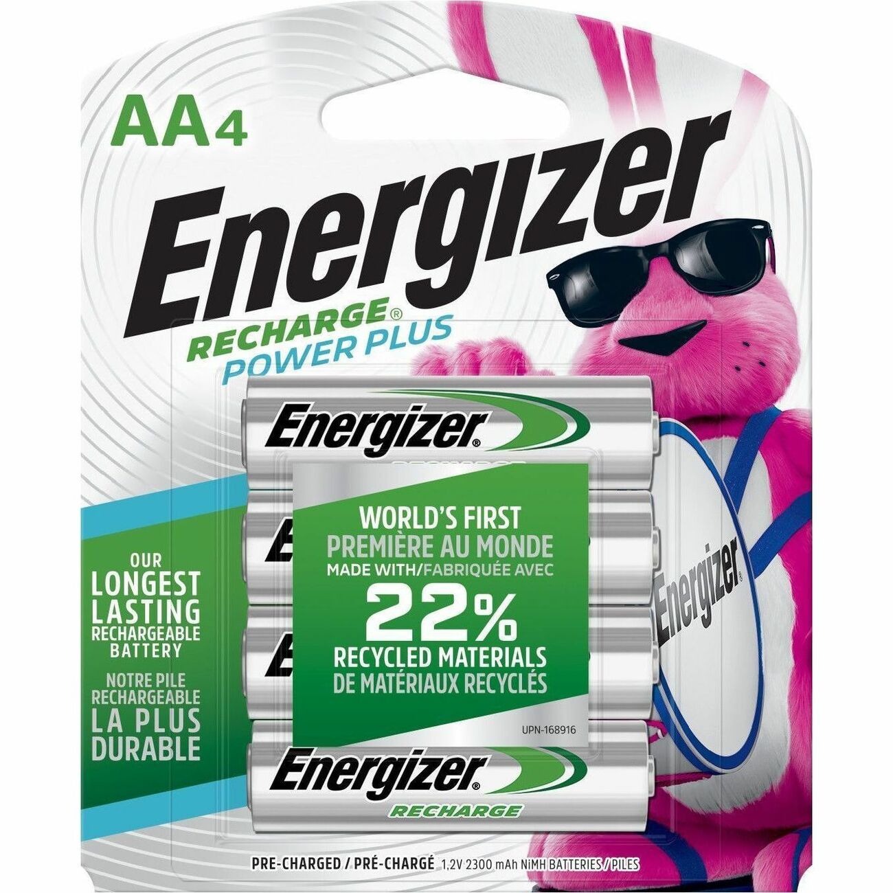 For Multipurpose - Battery Rechargeable - AA - 2300 mAh - 1.2 V DC - 4 / Pack