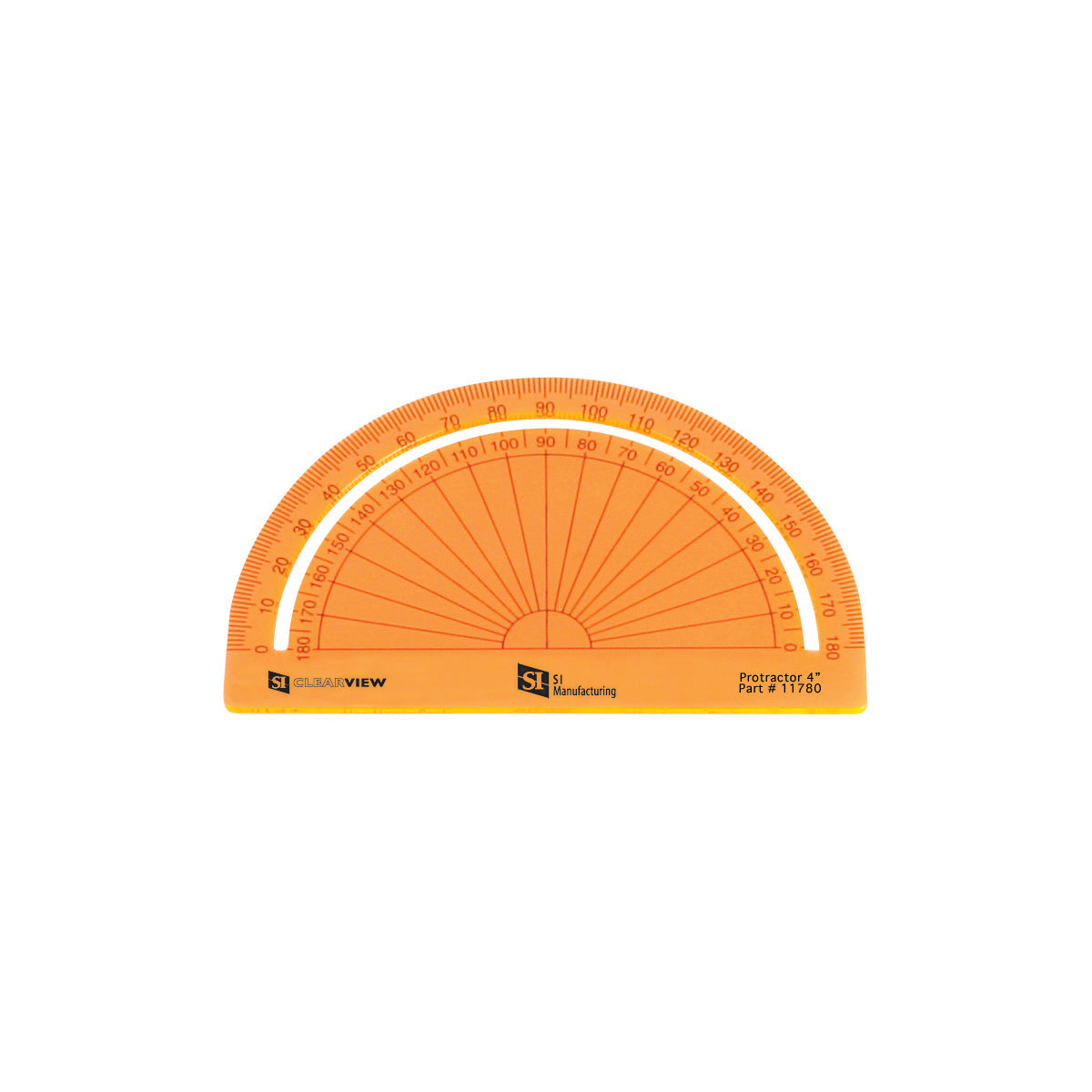 Clearview Protractor 4" Orange
