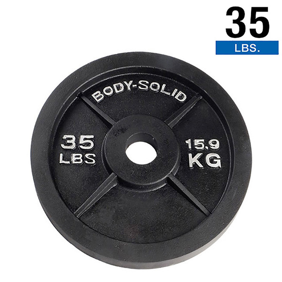 Black Cast Oly Plate 35Lb