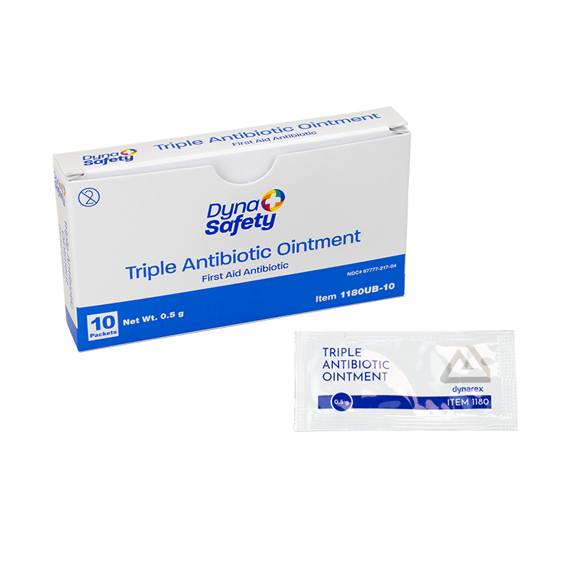 Triple Antibiotic Ointment, 0.5g Packet- 10 pcs per Box/100 Boxes per Case