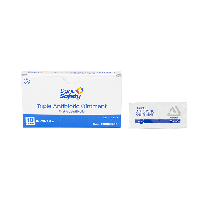 Triple Antibiotic Ointment, 0.5g Packet- 10 pcs per Box/100 Boxes per Case