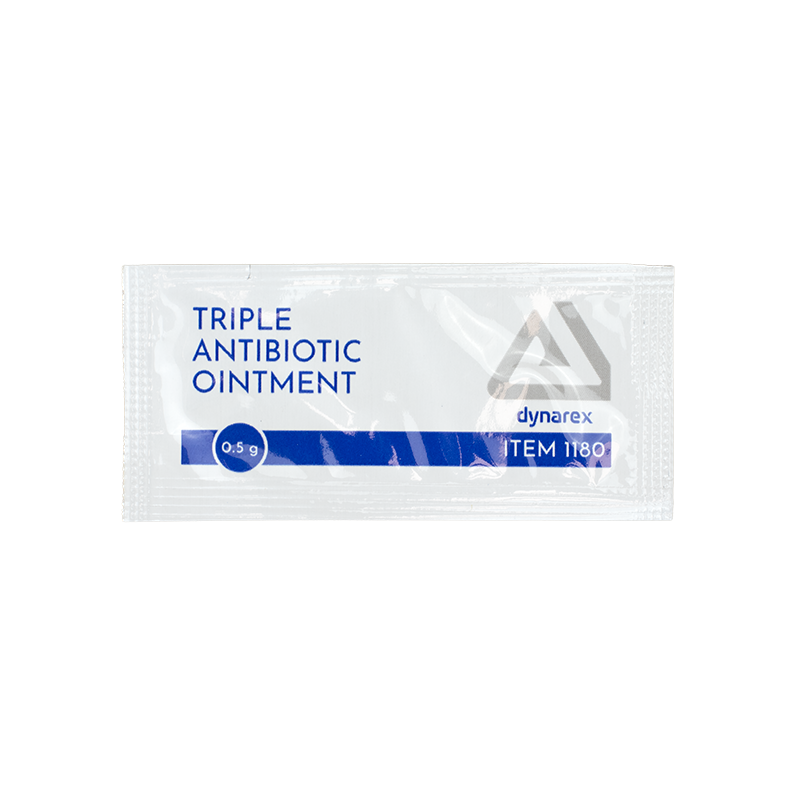 Triple Antibiotic Ointment, 0.5g Packet- 10 pcs per Box/100 Boxes per Case