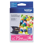Brother Innobella LC75M High Yield Inkjet Ink Cartridge - Magenta - 1 Each