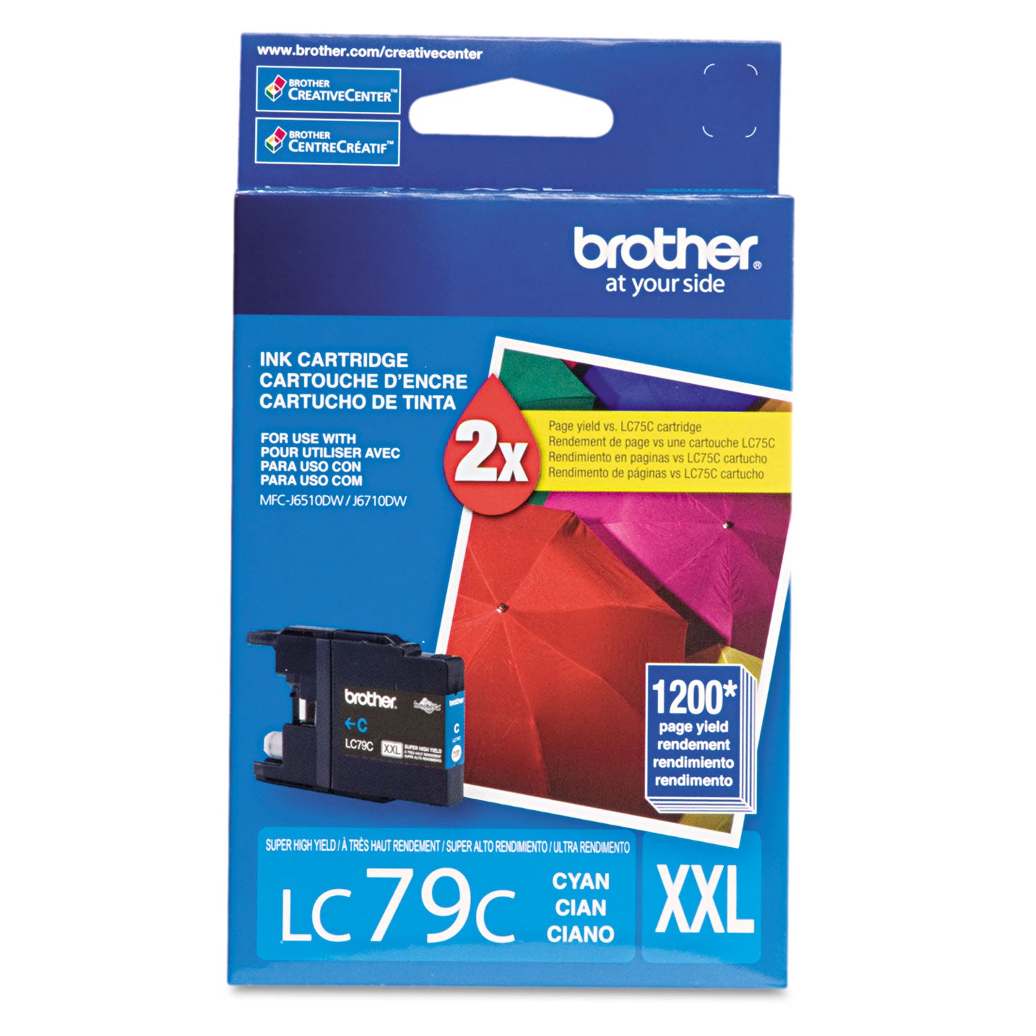 Brother Innobella LC79C Original Inkjet Ink Cartridge - Cyan - 1 Each