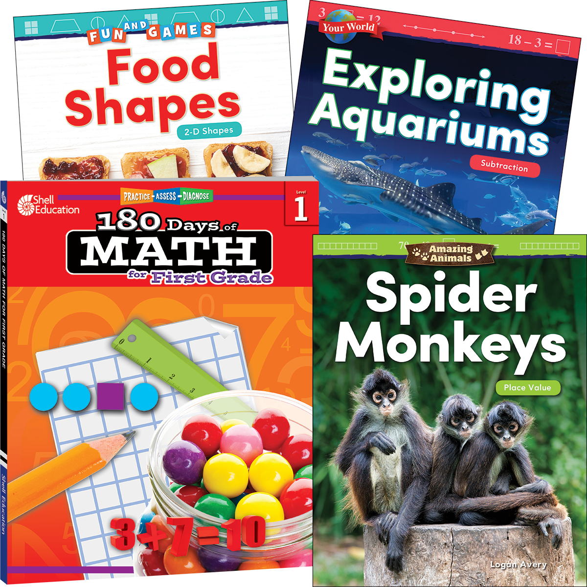 Learn-at-Home: Explore Math Bundle Grade 1: 4-Book Set