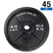 Black Cast Oly Plate 45Lb